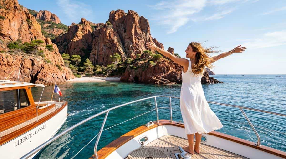Découvrir les calanques de l'Estérel en bateau