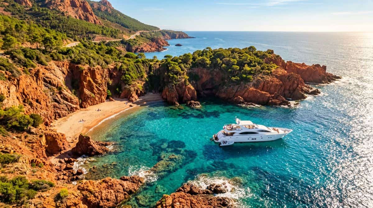 Les plus belles criques de l'Estérel à rejoindre en bateau