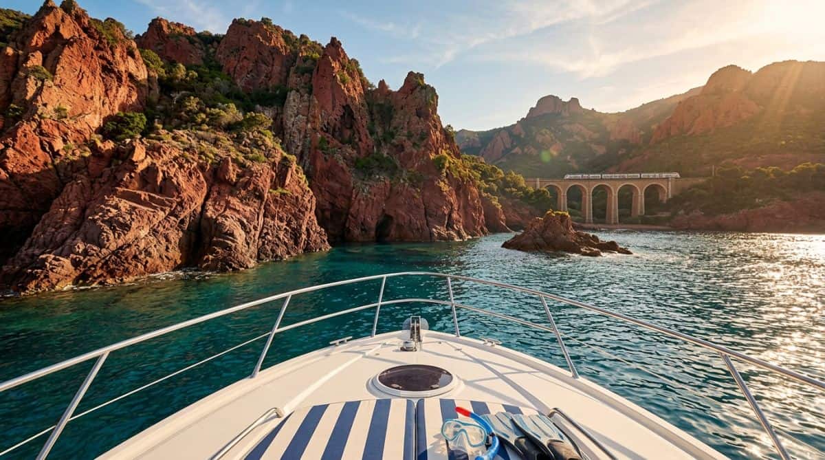Maubois et Anthéor : les calanques rouges depuis l'eau